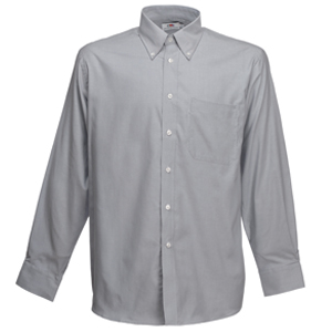 . New Long Sleeve Oxford Shirt, oxford grey_L, 70% /, 30% /